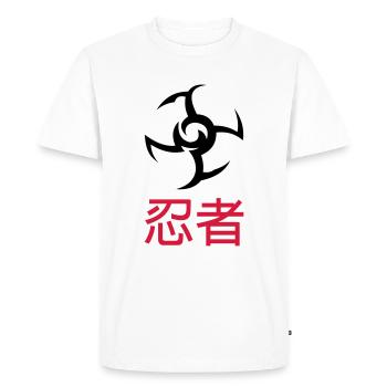 Ninja - T-shirt Premium bio Homme - blanc - Devant - Nico (187cm)