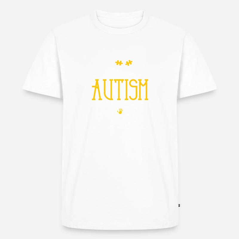 Stolze Autismus-Mutter - Männer Premium Bio T-Shirt - Weiß