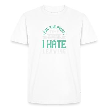 Pour la première fois, j’ai trouvé quelqu’un que je déteste - T-shirt Premium bio Homme - blanc - Devant - Nico (187cm)