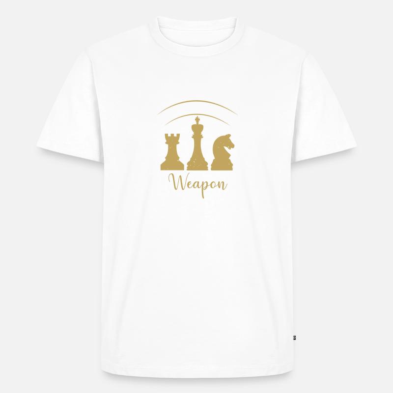 WÄHLE DEINE Waffe - Männer Premium Bio T-Shirt - Weiß