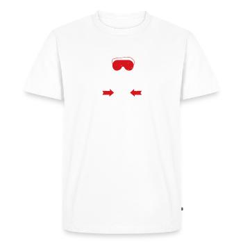Né pour dormir 01 - T-shirt Premium bio Homme - blanc - Devant - Nico (187cm)