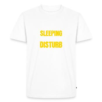 if found sleeping do not disturb - Men's Premium Organic T-Shirt - white - Front - Nico (187cm)
