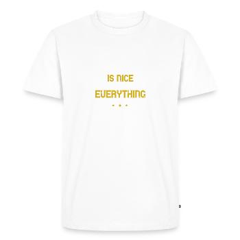 Dormir est agréable. Vous oubliez tout pour - T-shirt Premium bio Homme - blanc - Devant - Nico (187cm)