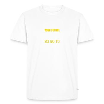 Your future depends on your dreams, so go to sleep - Men's Premium Organic T-Shirt - white - Front - Nico (187cm)