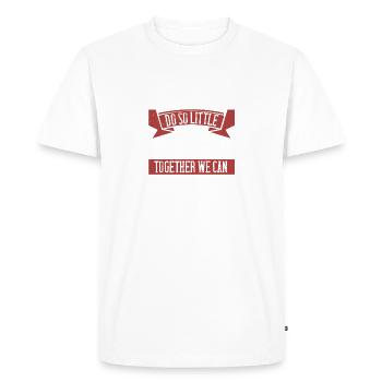 Seuls, nous ne pouvons pas faire grand-chose; Ensemble, nous pouvons le faire - T-shirt Premium bio Homme - blanc - Devant - Nico (187cm)