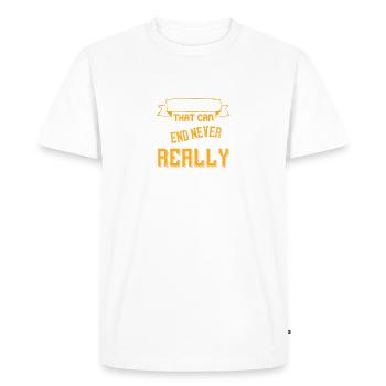 Une amitié qui peut se terminer n’a jamais vraiment commencé - T-shirt Premium bio Homme - blanc - Devant - Nico (187cm)