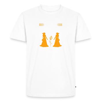 Je suis en plein mode conte de fées - T-shirt Premium bio Homme - blanc - Devant - Nico (187cm)