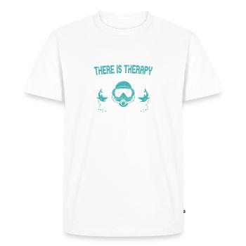 For the rich, there is therapy. For the rest of - Men's Premium Organic T-Shirt - white - Front - Nico (187cm)