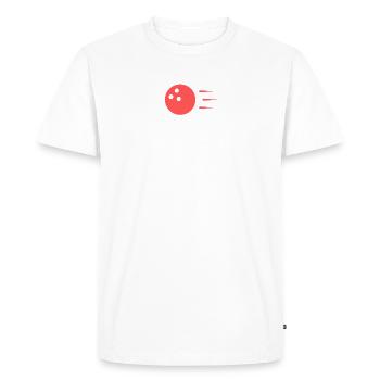 Bowling Dictons Bowling Bowler Skittles Cadeau - T-shirt Premium bio Homme - blanc - Devant - Nico (187cm)