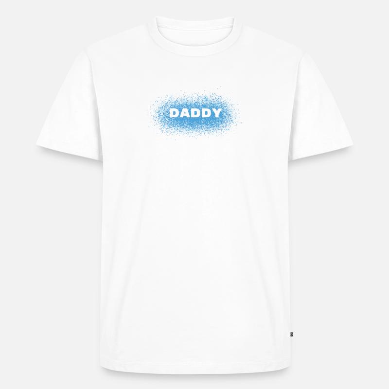Daddy - Männer Premium Bio T-Shirt - Weiß
