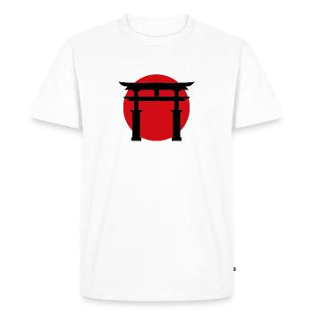 Japon - T-shirt Premium bio Homme - blanc - Devant - Nico (187cm)