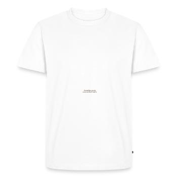 Domaine skiable d’Alta Badia Italia - T-shirt Premium bio Homme - blanc - Devant - Nico (187cm)