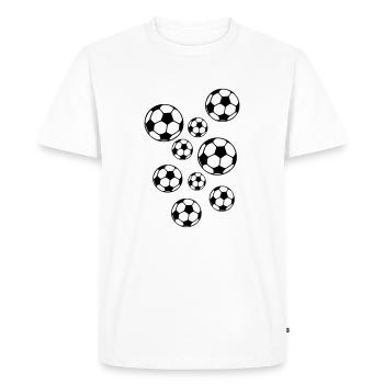 Foot - T-shirt Premium bio Homme - blanc - Devant - Nico (187cm)