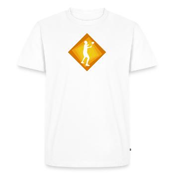 Drop Smash Drop - T-shirt Premium bio Homme - blanc - Devant - Nico (187cm)
