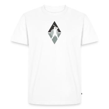 Batting Baserunner - Men's Premium Organic T-Shirt - white - Front - Nico (187cm)