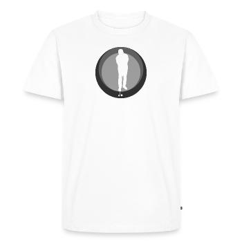 Promenade de golf - T-shirt Premium bio Homme - blanc - Devant - Nico (187cm)