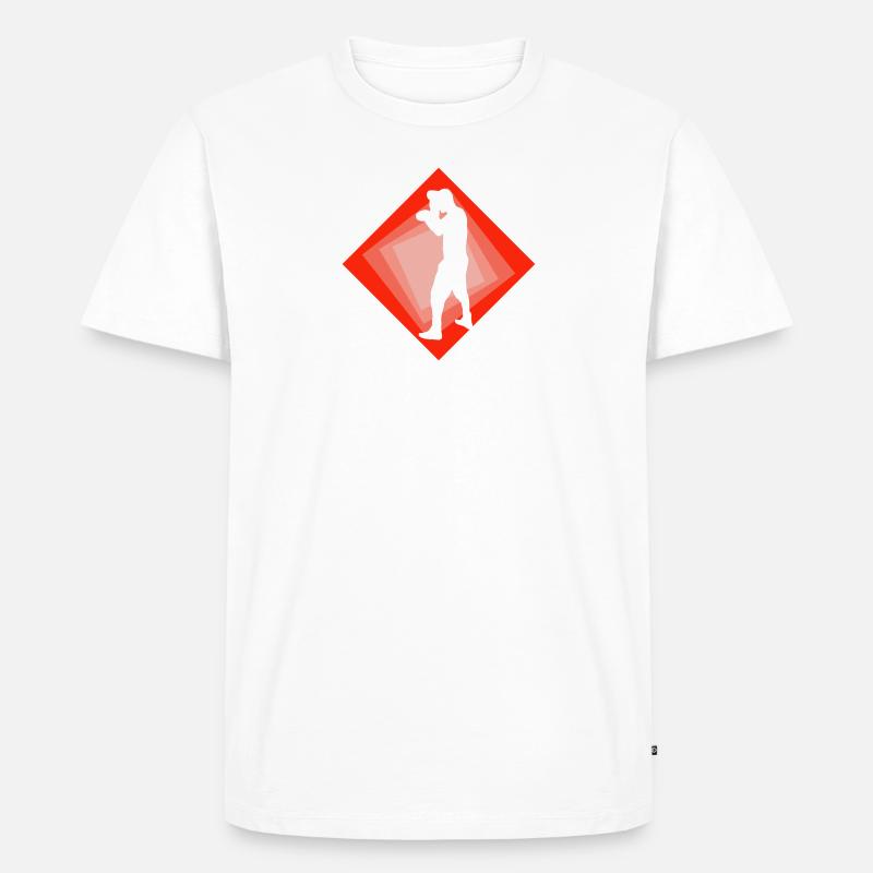 Boxer Boxhandschuhe Boxkampf - Männer Premium Bio T-Shirt - Weiß
