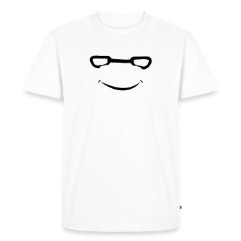 Sourire Quickdraw - T-shirt Premium bio Homme - blanc - Devant - Nico (187cm)