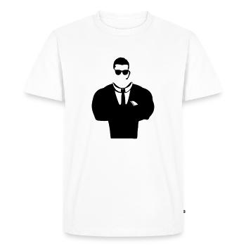 Security Guard Silhouette - Men's Premium Organic T-Shirt - white - Front - Nico (187cm)