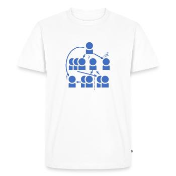 Crazy organization chart - all right? - Men's Premium Organic T-Shirt - white - Front - Nico (187cm)