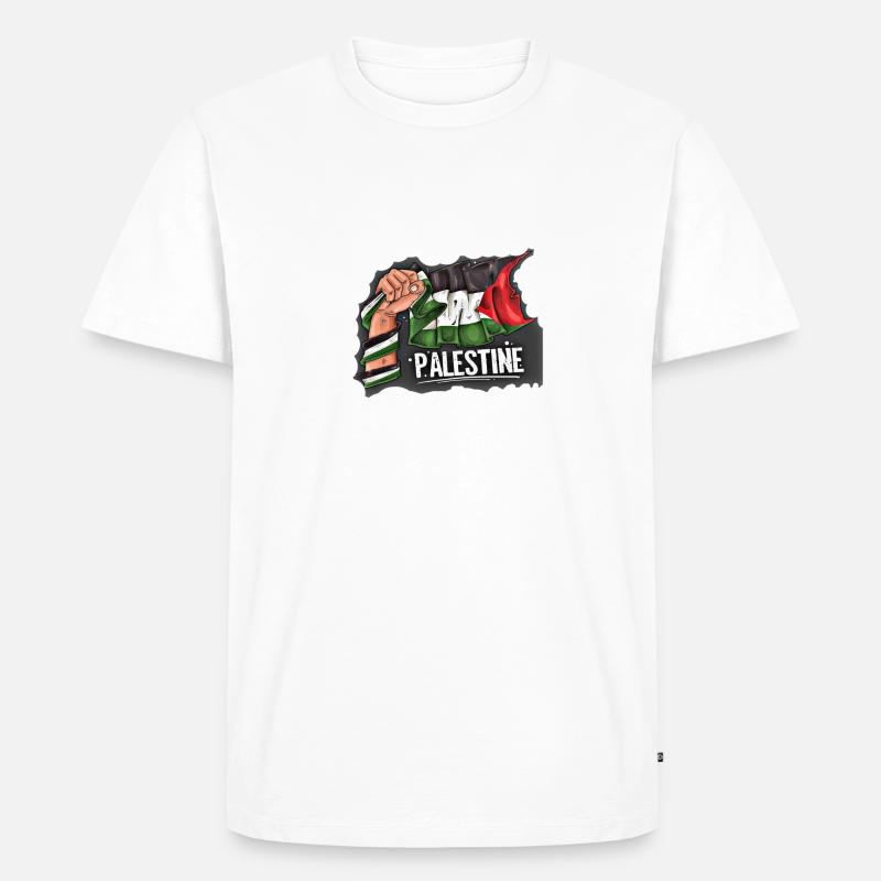 Palästina - Männer Premium Bio T-Shirt - Weiß