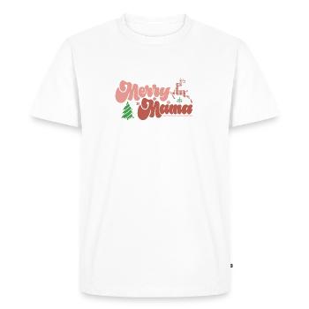 Merry Mom - Men's Premium Organic T-Shirt - white - Front - Nico (187cm)