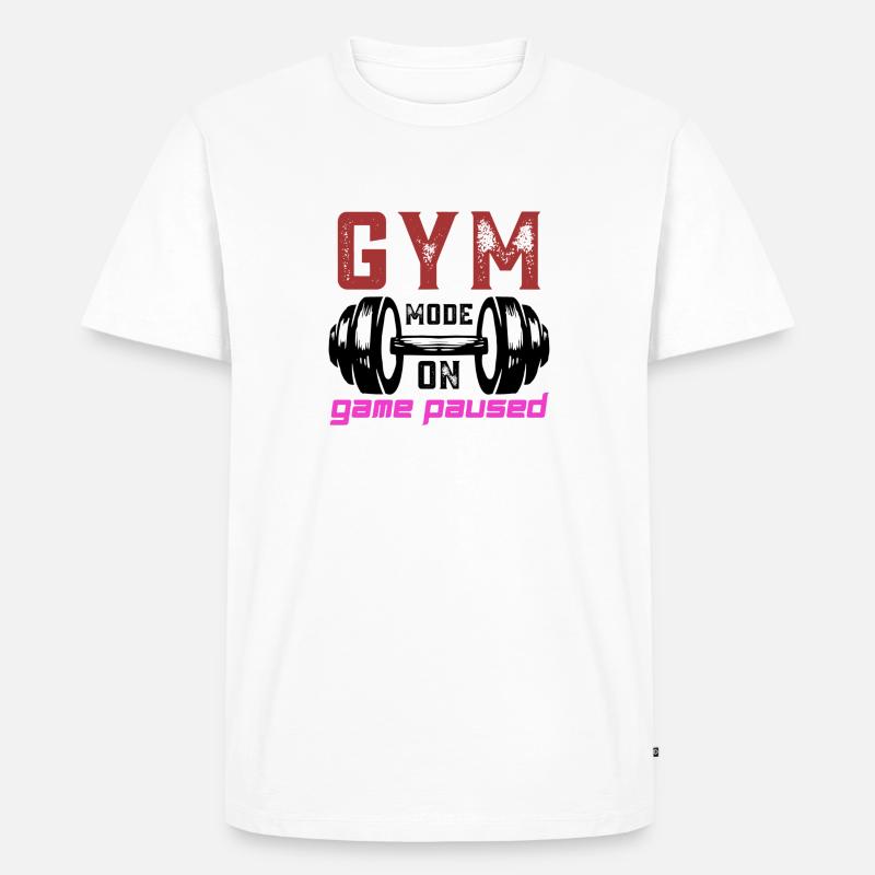 GymModeOn - Männer Premium Bio T-Shirt - Weiß