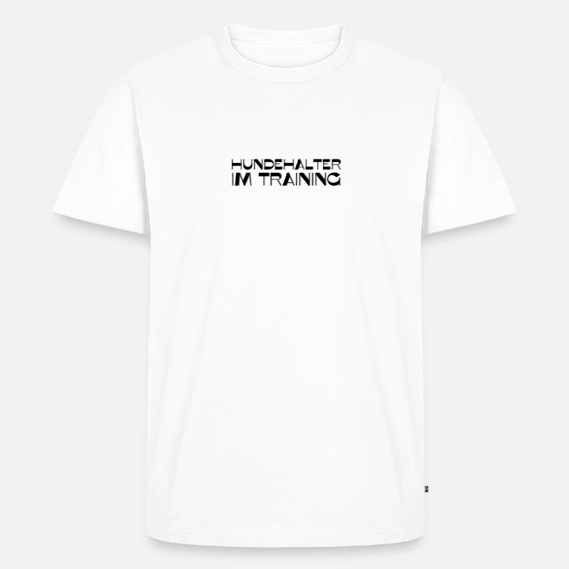 Hundehalter im Training - Männer Premium Bio T-Shirt - undefined