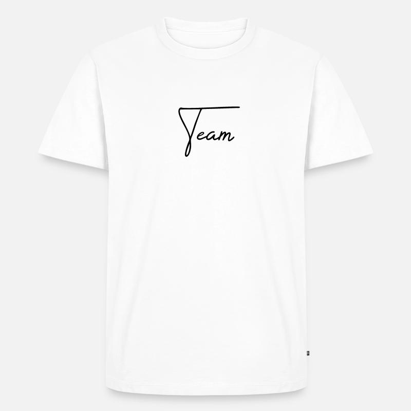 Team - Männer Premium Bio T-Shirt - Weiß