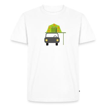 Roof tent with flowers and garland - Men's Premium Organic T-Shirt - white - Front - Nico (187cm)