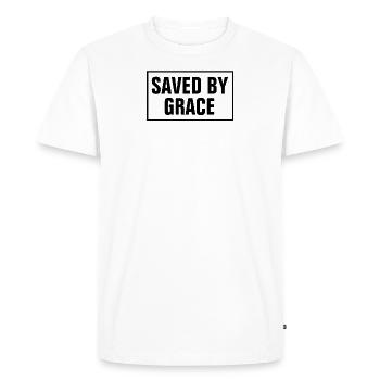 Sauvé par la grâce - Christian - T-shirt Premium bio Homme - blanc - Devant - Nico (187cm)