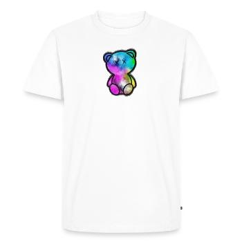 Patchy Bear 60 - T-shirt Premium bio Homme - blanc - Devant - Nico (187cm)