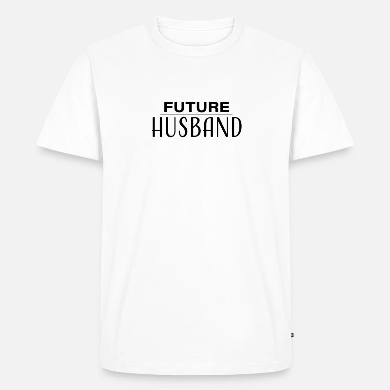 Future Husband - Männer Premium Bio T-Shirt - Weiß