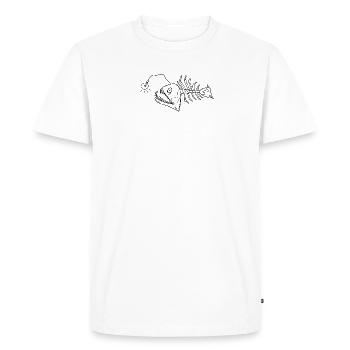 Fish bulb deep sea - Men's Premium Organic T-Shirt - white - Front - Nico (187cm)