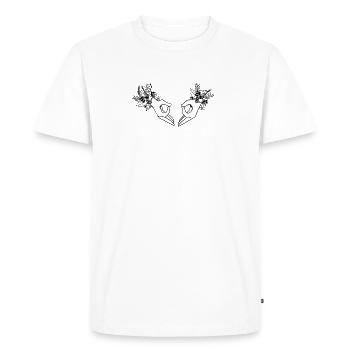 Uterus type - Men's Premium Organic T-Shirt - white - Front - Nico (187cm)