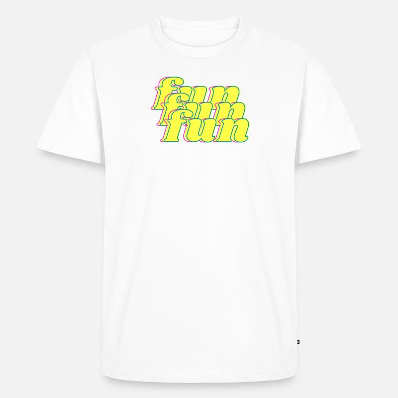 fun - Men's Premium Organic T-Shirt - white