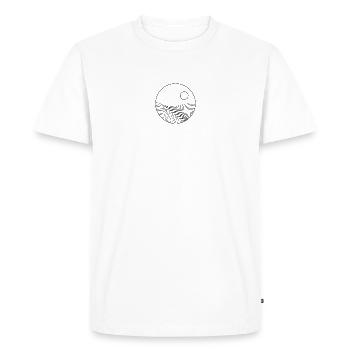 Ocean Sunset - Men's Premium Organic T-Shirt - white - Front - Nico (187cm)