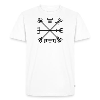 Vegvisir - T-shirt Premium bio Homme - blanc - Devant - Nico (187cm)