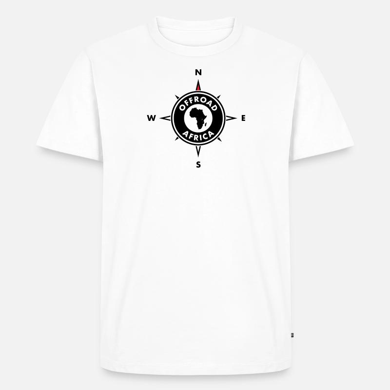 Offroad Compass Afrika - Männer Premium Bio T-Shirt - Weiß