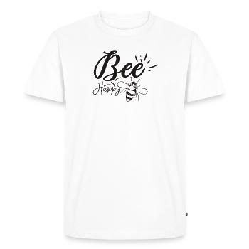 Bee Heureux - T-shirt Premium bio Homme - blanc - Devant - Nico (187cm)