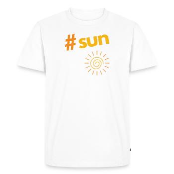 Sun - T-shirt Premium bio Homme - blanc - Devant - Nico (187cm)