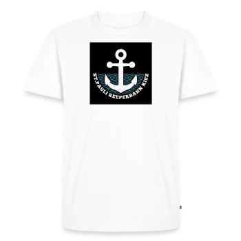 Hambourg St. Pauli - T-shirt Premium bio Homme - blanc - Devant - Nico (187cm)