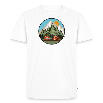 Tronçonneuse - Nature - T-shirt Premium bio Homme - blanc - Devant - Nico (187cm)