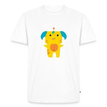 Monstre 4 - T-shirt Premium bio Homme - blanc - Devant - Nico (187cm)