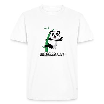 Regardez à l'intérieur des distractions de Panda Bear avec une carte-cadeau - T-shirt Premium bio Homme - blanc - Devant - Nico (187cm)