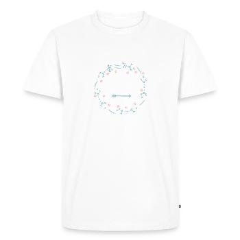 God is bigger than the ups and downs T-shirt - Men's Premium Organic T-Shirt - white - Front - Nico (187cm)
