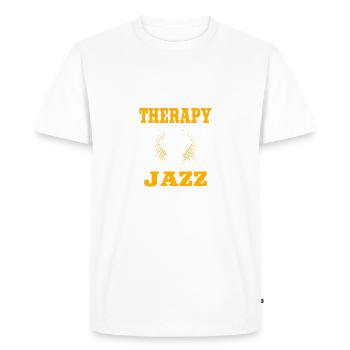 jazz - T-shirt Premium bio Homme - blanc - Devant - Nico (187cm)