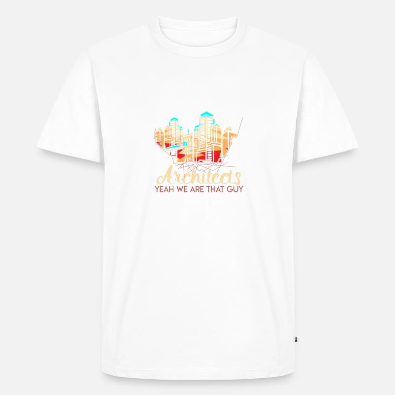 Cadeau d'architecte architecte architecte - T-shirt Premium bio Homme - blanc