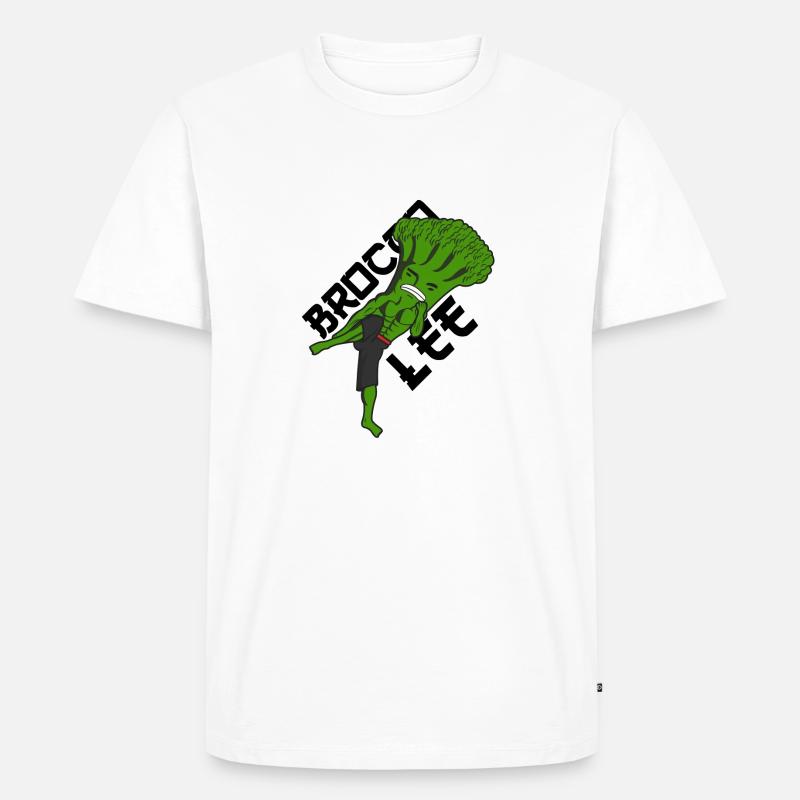 Brocco Lee - Männer Premium Bio T-Shirt - Weiß