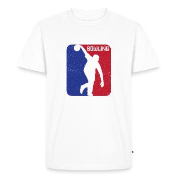 Bowling boule de bowling - T-shirt Premium bio Homme - blanc - Devant - Nico (187cm)